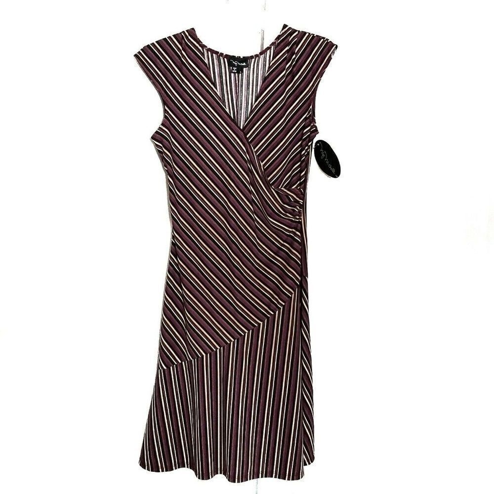 MY Michelle Multicolor Striped Dress Size Large